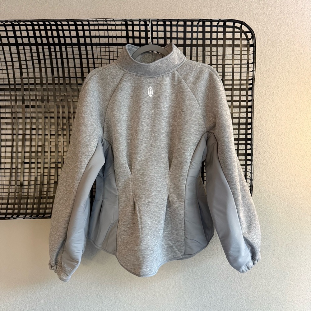 Free people Gia Fleece Jacket grey - Picture 6 of 7